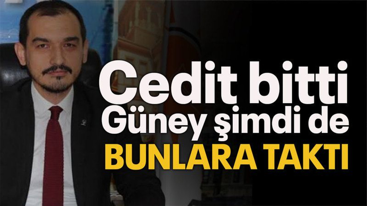 Cedit bitti Güney şimdi de bunlara taktı!